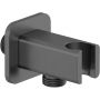 Kludi A-QA przyłącze kątowe z uchwytem czarny szczotkowany 65568N2-00 zdj.1