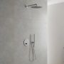 Zestaw Kronenbach Smart Push bateria wannowo-prysznicowa podtynkowa termostatyczna chrom z deszczownicą i kompletem natryskowym KB-Set15CR zdj.2