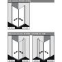 Kermi Atea AT EDL drzwi prysznicowe 75 cm częściowe 1/2 lewe szkło przezroczyste ATEDL07520VPK zdj.2