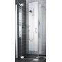 Kermi Filia XP drzwi prysznicowe 80 cm lewe srebrny połysk/szkło przezroczyste FX1WL08020VPK zdj.1