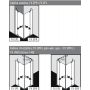 Kermi Filia XP FX EPL drzwi prysznicowe 80 cm częściowe 1/2 lewe srebrny połysk/szkło przezroczyste FXEPL08020VPK zdj.2