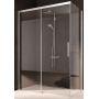 Kermi Nica NI TWL ścianka prysznicowa 83 cm lewa srebrny połysk/szkło przezroczyste NITWL08320VPK zdj.1