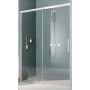 Kermi Nica NI L2L drzwi prysznicowe 100 cm wnękowe lewe srebrny połysk/szkło przezroczyste NIL2L10020VPK zdj.1