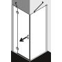 Kermi Osia STL drzwi prysznicowe 110 cm lewe srebrny połysk/szkło przezroczyste OSSTL11020VPK zdj.2