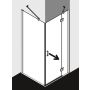 Kermi Osia STR drzwi prysznicowe 90 cm prawe srebrny połysk/szkło przezroczyste OSSTR09020VPK zdj.2