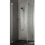 Kermi Raya RA 1KL drzwi prysznicowe 90 cm lewe srebrny połysk/szkło przezroczyste RA1KL09020VPK zdj.1