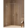 New Trendy Oxia kabina prysznicowa 80x90 cm prostokątna lewa chrom połysk/szkło przezroczyste AXJ-0062 zdj.3