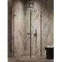 New Trendy Oxia Black kabina prysznicowa 80x100 cm prostokątna lewa czarny mat/szkło przezroczyste AXJ-0278-WU zdj.3