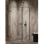 New Trendy Oxia Black kabina prysznicowa 80x80 cm kwadratowa lewa czarny mat/szkło przezroczyste AXJ-0276 zdj.3