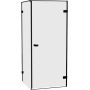 New Trendy Oxia Black kabina prysznicowa 80x80 cm kwadratowa prawa czarny mat/szkło przezroczyste AXJ-0300 zdj.1