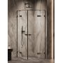 New Trendy Oxia Black kabina prysznicowa 90x80 cm prostokątna czarny mat/szkło przezroczyste AXJ-0398 zdj.3