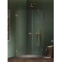 New Trendy Oxia Gold Brushed kabina prysznicowa 80x80 cm kwadratowa lewa złoty szczotkowany/szkło przezroczyste AXJ-0491-WU zdj.3