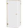 New Trendy Oxia Gold Brushed kabina prysznicowa 80x80 cm kwadratowa lewa złoty szczotkowany/szkło przezroczyste AXJ-0491 zdj.1