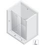 New Trendy New Soleo drzwi prysznicowe 130 cm składane chrom połysk/szkło przezroczyste D-0150A/D-0094B zdj.2
