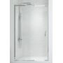 New Trendy New Corrina drzwi prysznicowe 130 cm wnękowe aluminium/szkło przezroczyste D-0251A zdj.1