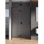 New Trendy New Renoma Black drzwi prysznicowe 120 cm lewe czarny półmat/szkło przezroczyste D-0199A zdj.1