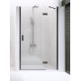 New Trendy New Renoma Black drzwi prysznicowe 120 cm prawe czarny półmat/szkło przezroczyste D-0200A zdj.1