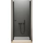 New Trendy New Soleo Black drzwi prysznicowe 70 cm wnękowe czarny półmat/szkło przezroczyste D-0209A zdj.1
