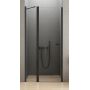 New Trendy New Soleo Black drzwi prysznicowe 100 cm wnękowe czarny półmat/szkło przezroczyste D-0242A zdj.1