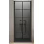New Trendy New Soleo Black drzwi prysznicowe 90 cm wnękowe czarny półmat/szkło z nadrukiem D-0281A zdj.1