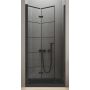 New Trendy New Soleo Black drzwi prysznicowe 90 cm wnękowe lewe czarny półmat/szkło z nadrukiem D-0283A zdj.1