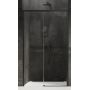 Outlet - New Trendy Prime Black drzwi prysznicowe 110 cm wnękowe lewe czarny półmat/szkło przezroczyste D-0318A zdj.1