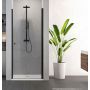 New Trendy Superia Black drzwi prysznicowe 90 cm wnękowe czarny półmat/szkło przezroczyste D-0333A zdj.1