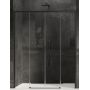 New Trendy Prime Black drzwi prysznicowe 150 cm wnękowe czarny półmat/szkło przezroczyste D-0342A zdj.1