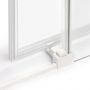 New Trendy Prime White drzwi prysznicowe 100 cm wnękowe lewe biały mat/szkło przezroczyste D-0400A zdj.5