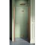 New Trendy New Soleo Copper Brushed drzwi prysznicowe 90 cm wnękowe prawe miedź szczotkowana/szkło przezroczyste D-0504A zdj.1