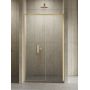 New Trendy Prime Gold Brushed drzwi prysznicowe 130 cm rozsuwane złoty szczotkowany/szkło przezroczyste D-0791A zdj.1