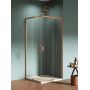 New Trendy Prime Copper Brushed kabina prysznicowa 100x100 cm kwadratowa miedź szczotkowany/szkło przezroczyste D-0812A/D-0813A zdj.1