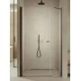 New Trendy New Soleo drzwi prysznicowe 150 cm uchylne gunmetal brushed/szkło przezroczyste D-0999A-WP zdj.1