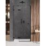 New Trendy Avexa Black drzwi prysznicowe 130 cm wnękowe prawe czarny półmat/szkło przezroczyste EXK-1557 zdj.1