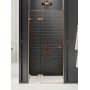New Trendy Avexa Copper Brushed drzwi prysznicowe 110 cm wnękowe lewe miedź szczotkowana/szkło przezroczyste EXK-3537 zdj.1