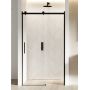 New Trendy Softi Black drzwi prysznicowe 130 cm wnękowe czarny półmat/szkło przezroczyste EXK-3953 zdj.1