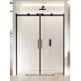 New Trendy Softi Black drzwi prysznicowe 160 cm wnękowe czarny półmat/szkło przezroczyste EXK-3962 zdj.1