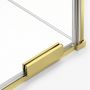 New Trendy Smart Light Gold drzwi prysznicowe 140 cm wnękowe jasnozłoty/szkło przezroczyste EXK-4217 zdj.6