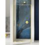 New Trendy Smart Light Gold drzwi prysznicowe 100 cm wnękowe jasnozłoty/szkło przezroczyste EXK-4213 zdj.1