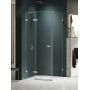 New Trendy Avexa Nickel Brushed kabina prysznicowa 80x70 cm prostokątna lewa nikiel szczotkowany/szkło przezroczyste EXK-8471 zdj.1