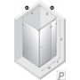 New Trendy Avexa Nickel Brushed kabina prysznicowa 80x70 cm prostokątna prawa nikiel szczotkowany/szkło przezroczyste EXK-8501 zdj.2