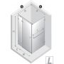 New Trendy Avexa Nickel Brushed kabina prysznicowa 110x80 cm prostokątna lewa nikiel szczotkowany/szkło przezroczyste EXK-8675 zdj.2