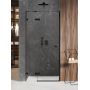 New Trendy Avexa Black drzwi prysznicowe 140 cm wnękowe lewe czarny półmat/szkło przezroczyste EXK-1558 zdj.1