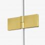New Trendy Avexa Gold Brushed drzwi prysznicowe 120 cm wnękowe prawe złoty szczotkowany/szkło przezroczyste EXK-1723 zdj.3