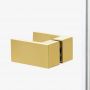New Trendy Avexa Gold Brushed drzwi prysznicowe 120 cm wnękowe prawe złoty szczotkowany/szkło przezroczyste EXK-1723 zdj.5