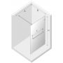New Trendy Avexa White Walk-In ścianka prysznicowa 90 cm wolnostojąca biały mat/szkło przezroczyste  EXK-2952 zdj.2