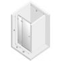 New Trendy Avexa White drzwi prysznicowe 100 cm wnękowe lewe biały mat/szkło przezroczyste EXK-2691 zdj.2