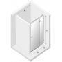 New Trendy Avexa White drzwi prysznicowe 110 cm wnękowe prawe biały mat/szkło przezroczyste EXK-2694 zdj.2