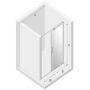 New Trendy Smart drzwi prysznicowe 140 cm wnękowe chrom połysk/szkło przezroczyste EXK-4009 zdj.2