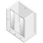 New Trendy Smart drzwi prysznicowe 150 cm wnękowe chrom połysk/szkło przezroczyste EXK-4016 zdj.2